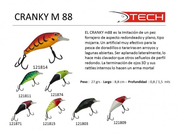 SEÑUELO TECH CRANKY 88 - 121802/4/14/23/31/99 - TECH