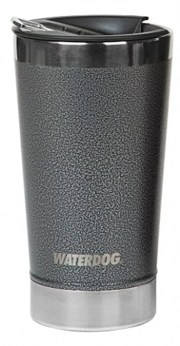 VASO WATER BEER 500 GRIS CERVECERO C/TAPA - WATERDOG