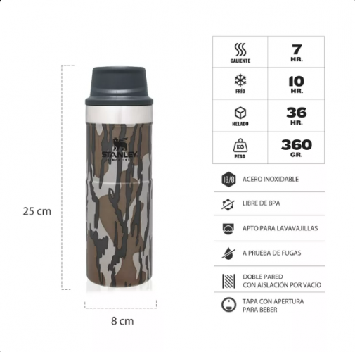 VASO STANLEY ONE HAND BOTTOMLAND 473 ML - 46944 - STANLEY