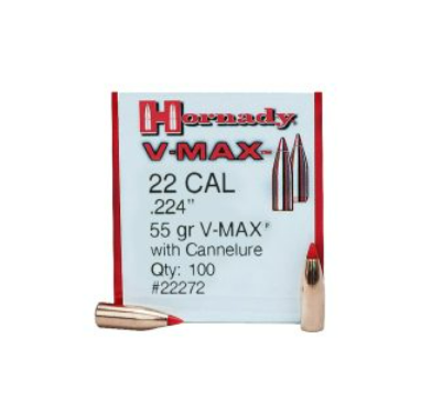 PUNTA C. 223 HORNADY 55 G V-MAX  W/C x 100 - 22272 - HORNADY