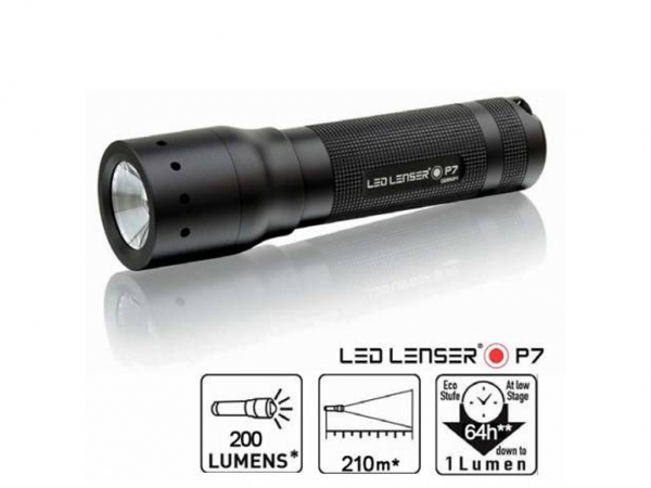 LINTERNA LED LENSER P7  4AAA 320 LUM - 185334 - LED LENSER
