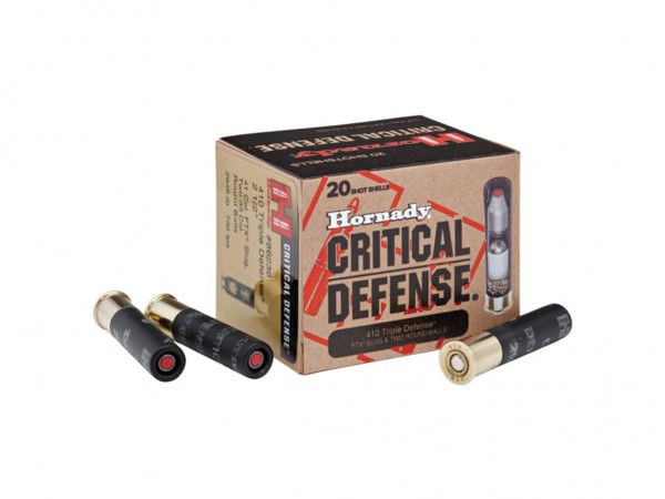CARTUCHO HORNADY C. 410 SLUG x 20 TRIPLE DEFENSE - 86238 - HORNADY