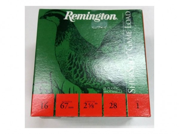 CARTUCHO REMINGTON C. 16 28 GR M 6 - 20504 - REMINGTON