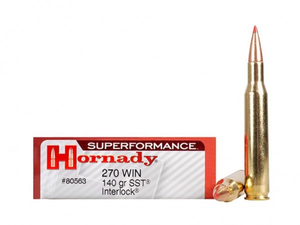 MUNICION C. 270 HORNADY 140 GR SST  SPF - 80563 - HORNADY