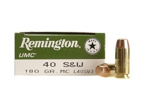 MUNICION C. 40 REMINGTON UMC 180 GR MC L40SW3 - 23742 - REMINGTON