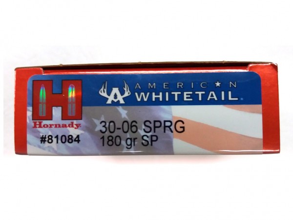 MUNICION C. 30-06 HORNADY 180 GR SP  AMER WHITETAIL  - 81084 - HORNADY