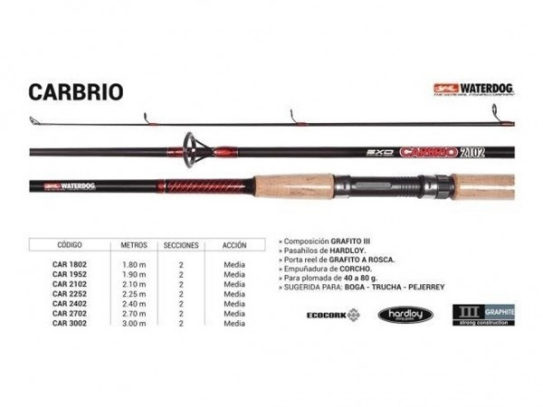 CAÑA HUECA WATERDOG CARBRIO 2702 - WATERDOG