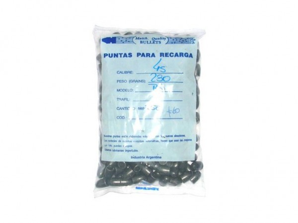 PUNTA C. 45 M. QUALITY 200 GR SWC TEFLON x 500 - T45200 - MATCH QUALITY