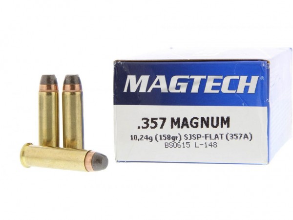 MUNICION C. 357 MAG MAGTECH 158 GR SJSP 357A - MAGTECH