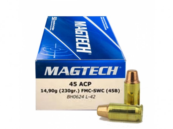 MUNICION C. 45 MAGTECH 230 GR FMC x 50 - MAGTECH