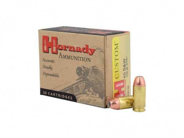 MUNICION C. 40 HORNADY 155 GR JHP XTP x 20 - 9132 - HORNADY