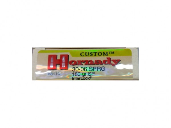 MUNICION C. 30-06 HORNADY 150 GR BPSP - 8111 - HORNADY
