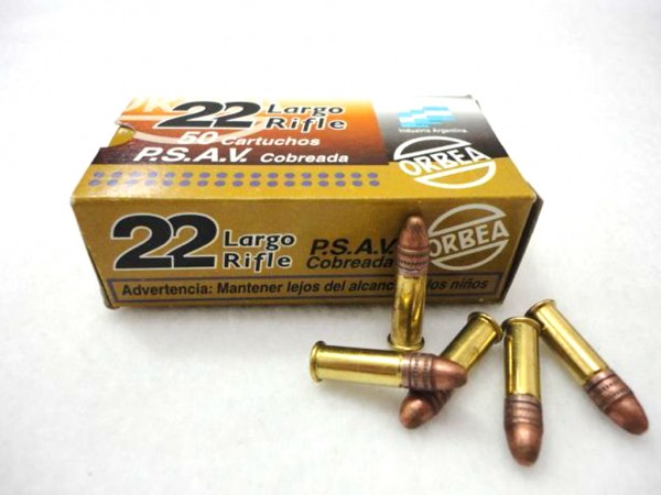 MUNICION C. 22 LR ORBEA PS COBREADA x 50 - ORBEA