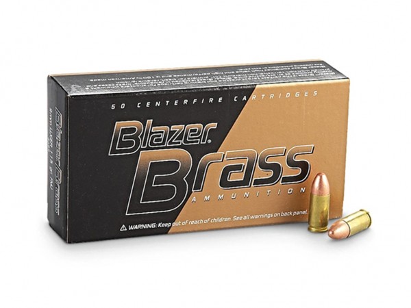 MUNICION C. 9 MM CCI BLAZER 124 GR FMJ RN - 20736 - CCI