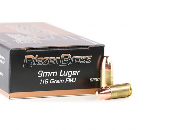 MUNICION C. 9 MM CCI BLAZER 115 GR FMJ - 14085 - CCI