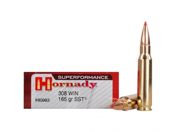 MUNICION C. 308 HORNADY 165 GR SST SPF- 80983 - HORNADY