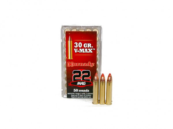 MUNICION C. 22 MAG HORNADY V MAX 30G - 83202 - HORNADY