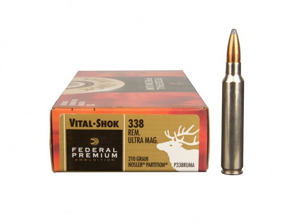 MUNICION C. 338 FEDERAL 210 GR NOSLER PART. - 14230 - FEDERAL