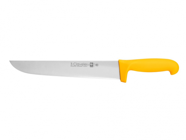 CUCHILLO 3 CLAVELES C/ PROTEC 25CM CARNICERO ANGOSTO - 1386 - 3 CLAVELES