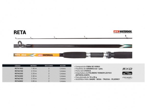 CAÑA HUECA WATERDOG RETA 2702 - WATERDOG
