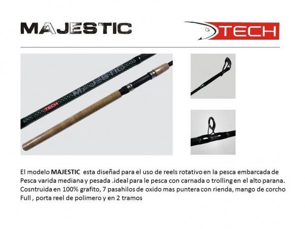 CAÑA HUECA TECH MAJESTIC 210 - 12/30 LBS - 103371 - TECH