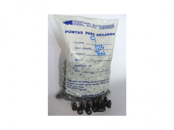PUNTA C. 9 MM M. QUALITY 125 GR TC TEFLON x 500 - T9125 - MATCH QUALITY