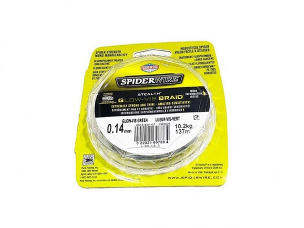 MULTI SPIDER WIRE DURA SILK 0,14 VERDE 137 MTS - 3163767210000 - SPIDER