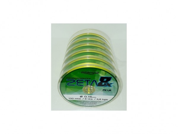 MULTI MASTERGUIL Z 8X 0.15 MM 8 LBS AMARILLO - MASTERGUIL