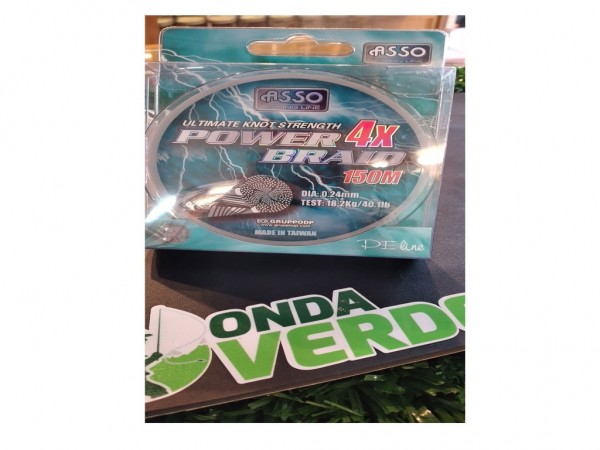 MULTI ASSO PE4X POWERBRAID 0,24 x 150 MTS - ASSO