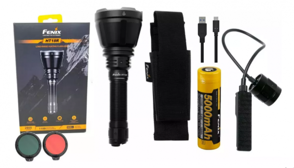 LINTERNA FENIX HT 18 R BLACK  C/ SWITCH 2800 LUM - 26333 - FENIX
