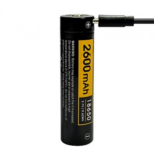 BATERIA SPERAS RC26 18650 2600 Mah c/ USB - SPERAS