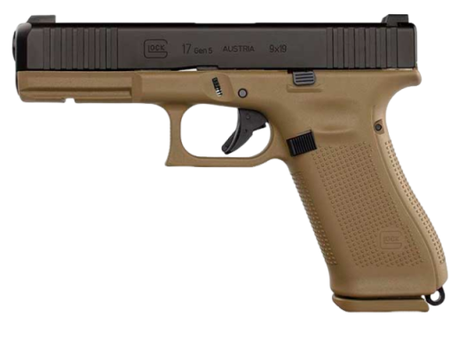 GLOCK C. 9 MM M. 17 GEN 5 FS COYOTE 114 MM - GLOCK