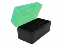 CAJA MTM PORTA MUNICION x 50 VERDE/NEGRO - 8118/9/20