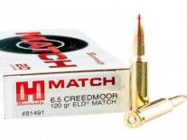 MUNICION C. 6,5 CREEDMOOR HORNADY 120 GR ELD MATCH - 81491