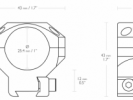 MONTAJE HAWKE TACTICAL 1" MEDIO - 24101 - HAWKE