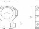 MONTAJE HAWKE TACTICAL 1" ALTO - 24102 - HAWKE