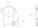 MONTAJE HAWKE PROF AC. 30 MM WEABER EXTRA ALTO - 23108 - HAWKE